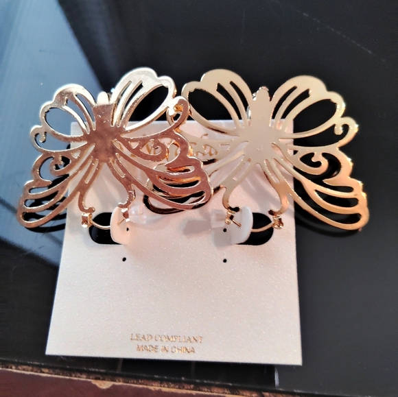 Natasha Butterfly Earrings - Picture 8 of 11